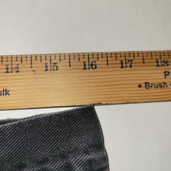 Vintage Y2K Tommy Hilfiger Freedom Jean Shorts Men's Size 32 Faded Black Jorts - Picture 3 of 7